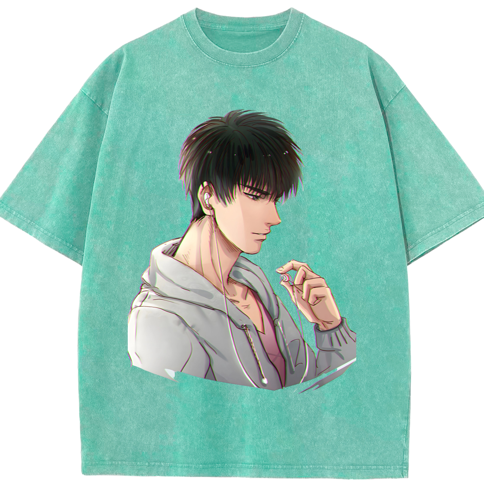 （画像用） SLAM DUNK／スラムダンク 綿100% ヴィンテージ風 半袖Tシャツ（フロントプリント）